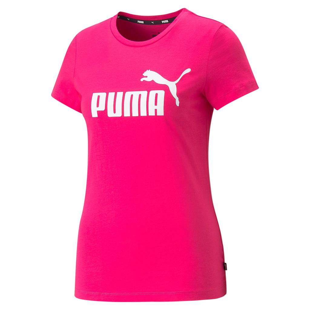 Camiseta Puma Logo Rosa Skipping